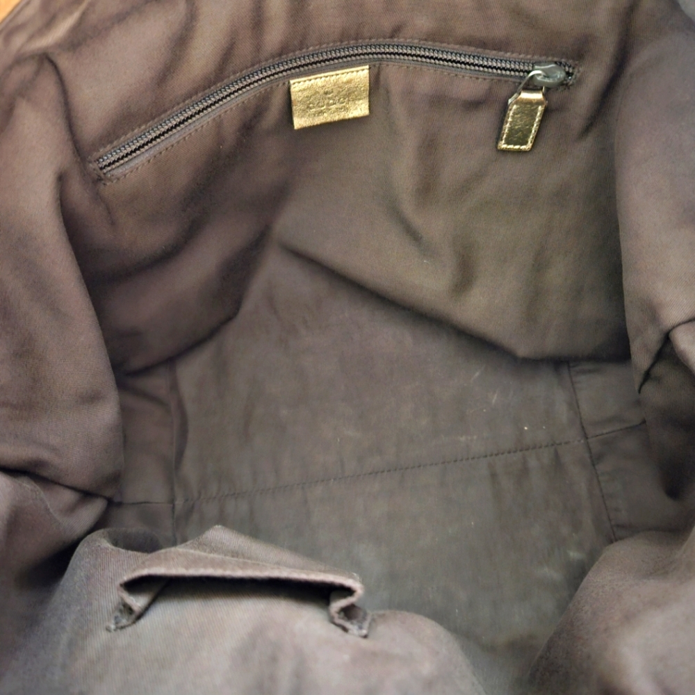 Gucci Tote Sherry Line Pink/Tan Webbing - Picture 3 of 10